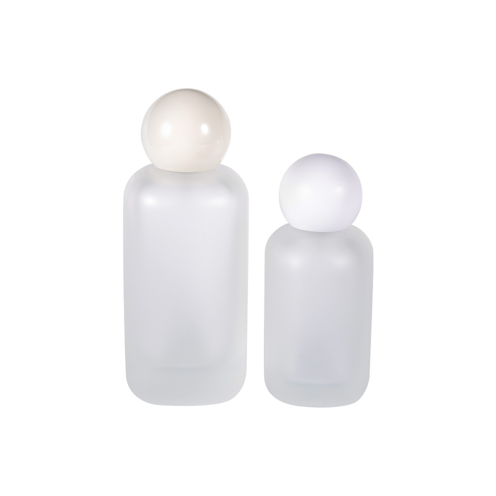 GC5155-WJ2537 50ML Round Frosted Glass Perfume Bottle na may Spherical Cap