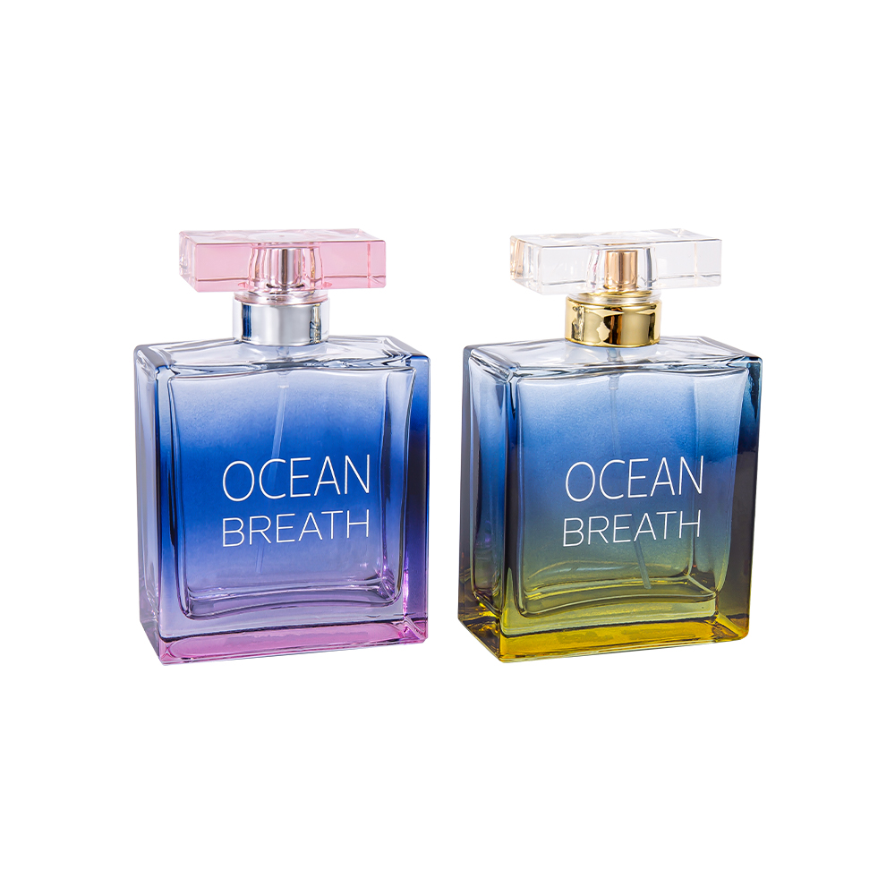 GC4375-WJ208 100ML Two-Tone Coated Glass Perfume Bottle na May Surlyn UV Coated Cap