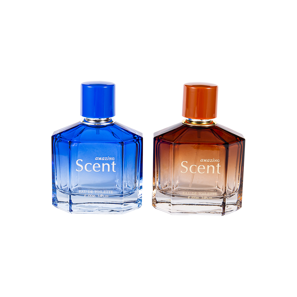 KY1104-WJ2099 100ML Glass Perfume Bottle Dekorasyon na may Custom Shape Perfume Cap 0.12CC