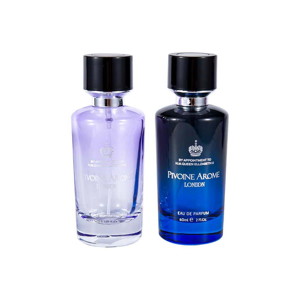 KY1597-WJ2390 60ML High Quality Glass Perfume Bottle Set na may ABS at PP Perfume Cap