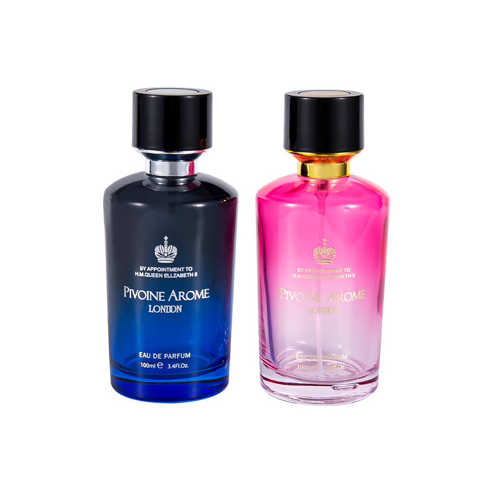 KY1596-WJ2390 100ML High Quality Glass Perfume Bottle Set na may ABS at PP Perfume Cap