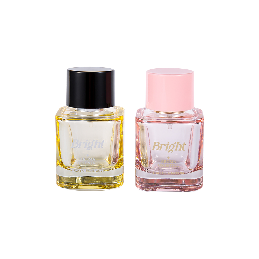 GC4570-WJ2463 50ML Coated Perfume Bottle Set na may Hot Stamping PP ABS Plastic Perfume Cap