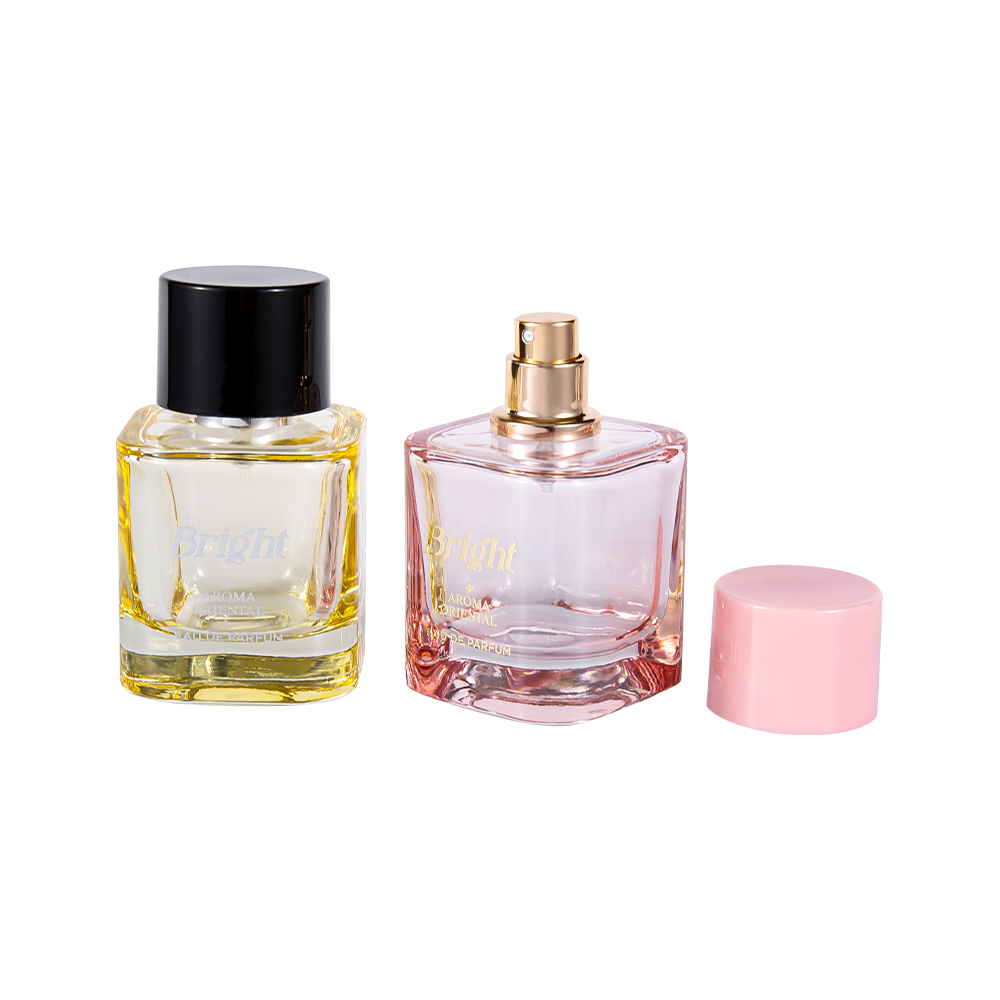 GC4570-WJ2463 50ML Coated Perfume Bottle Set na may Hot Stamping PP ABS Plastic Perfume Cap
