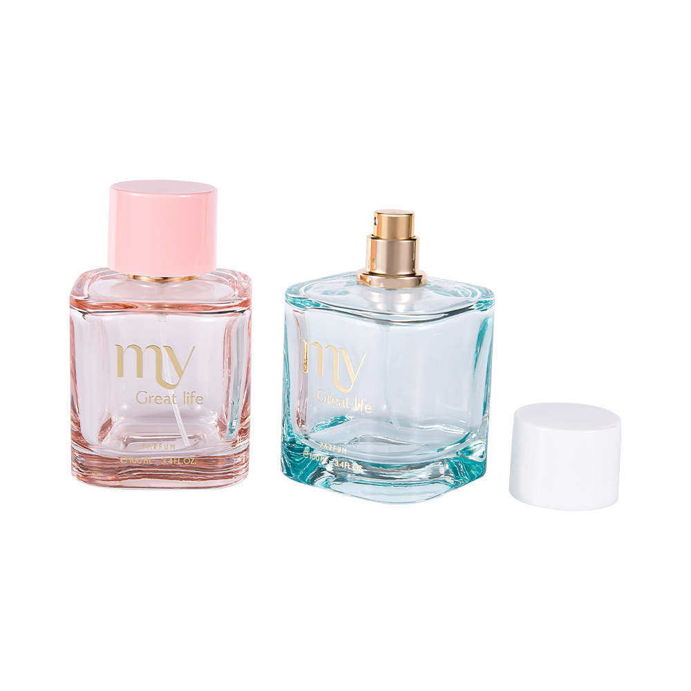 GC4569-WJ2463 100ML Coated Perfume Bottle Set na may Hot Stamping PP ABS Plastic Perfume Cap