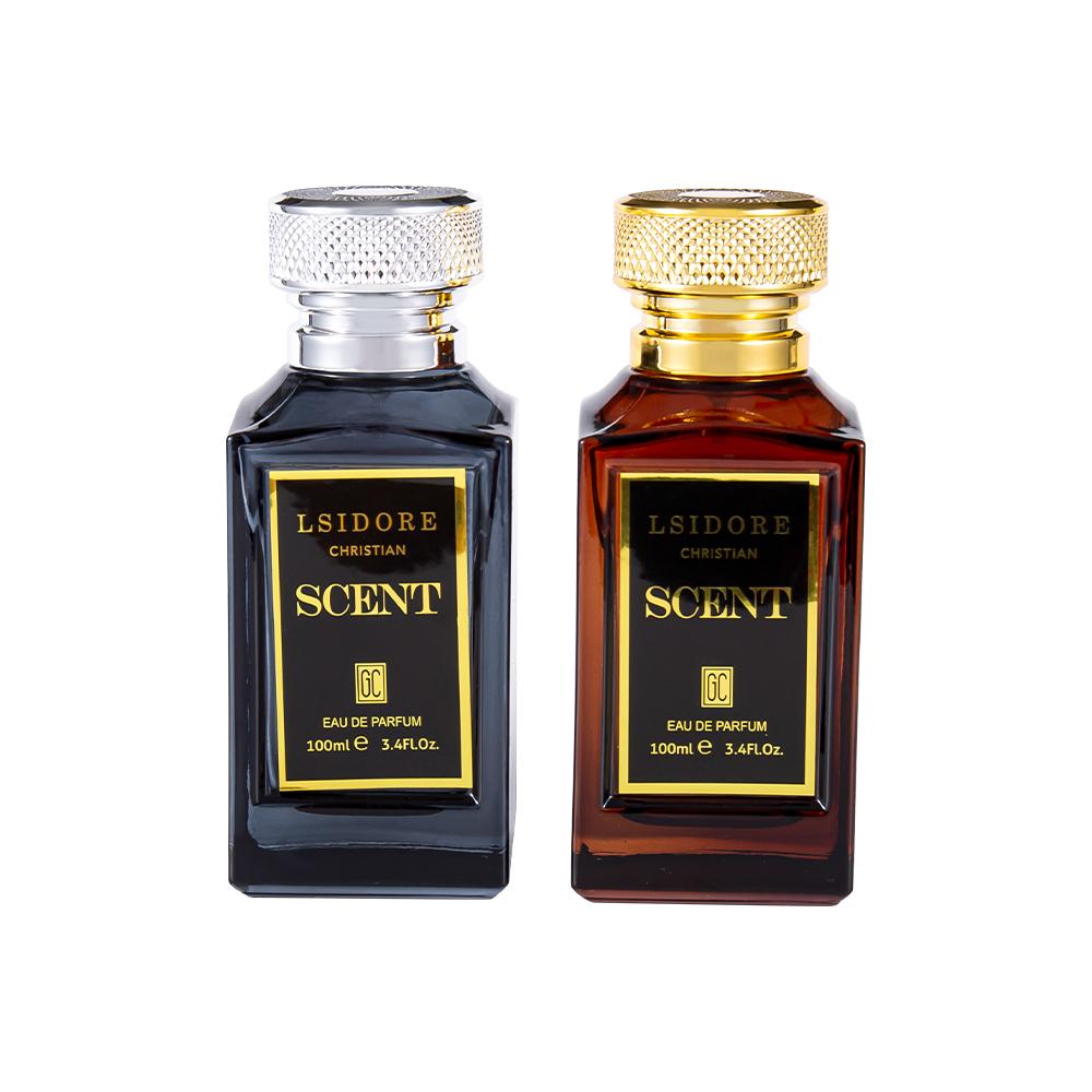 KY1522-WJ2341 100ML Luxury Hot Stamping Perfume Bottle Set na May Natatanging Perfume Cap