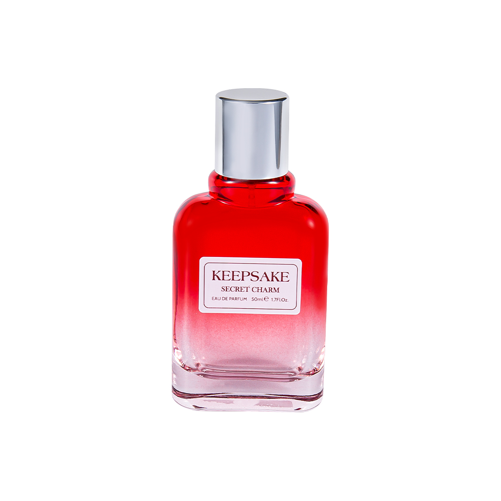 KY861-WJ412 50ML Brand New Empty Glass Perfume Bottle Na May Makintab na Silver Cap